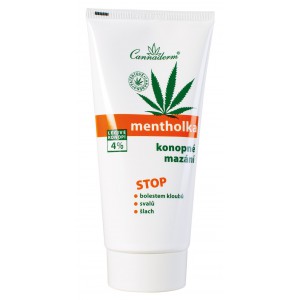 Cannaderm Mentolka konopné mazání 200 ml